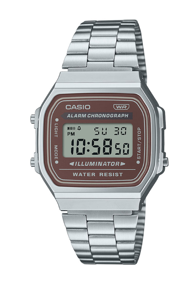 Casio A168WA-5A Digital Stainless Steel Strap Watch-Watch Portal Philippines