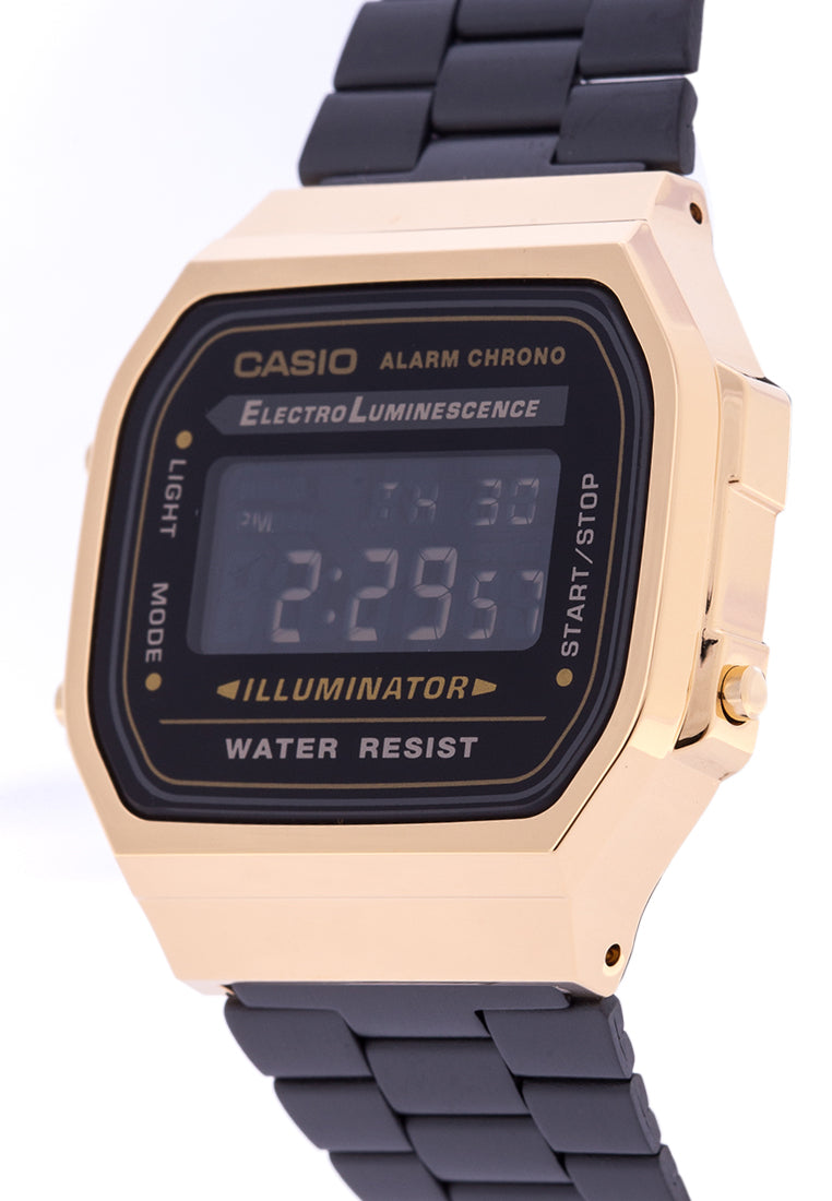 Casio A168WEGB-1B Digital Stainless Steel Strap Watch-Watch Portal Philippines