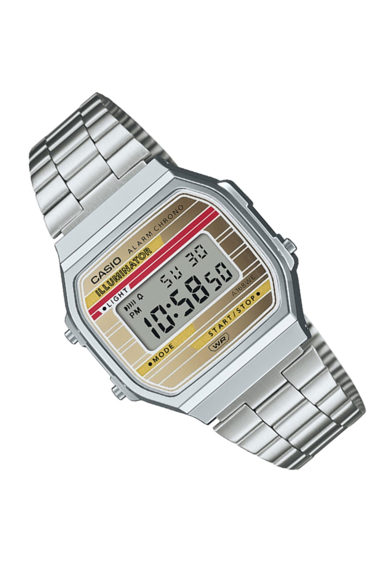 Casio A168WEHA-9A Digital Stainless Steel Strap Watch-Watch Portal Philippines