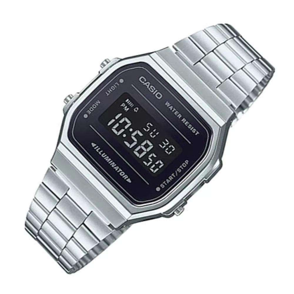 Casio A168WEM-1DF Silver Stainless Watch Unisex-Watch Portal Philippines