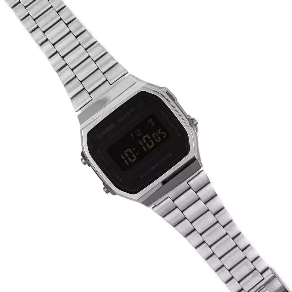 Casio A168WEM-1DF Silver Stainless Watch Unisex-Watch Portal Philippines