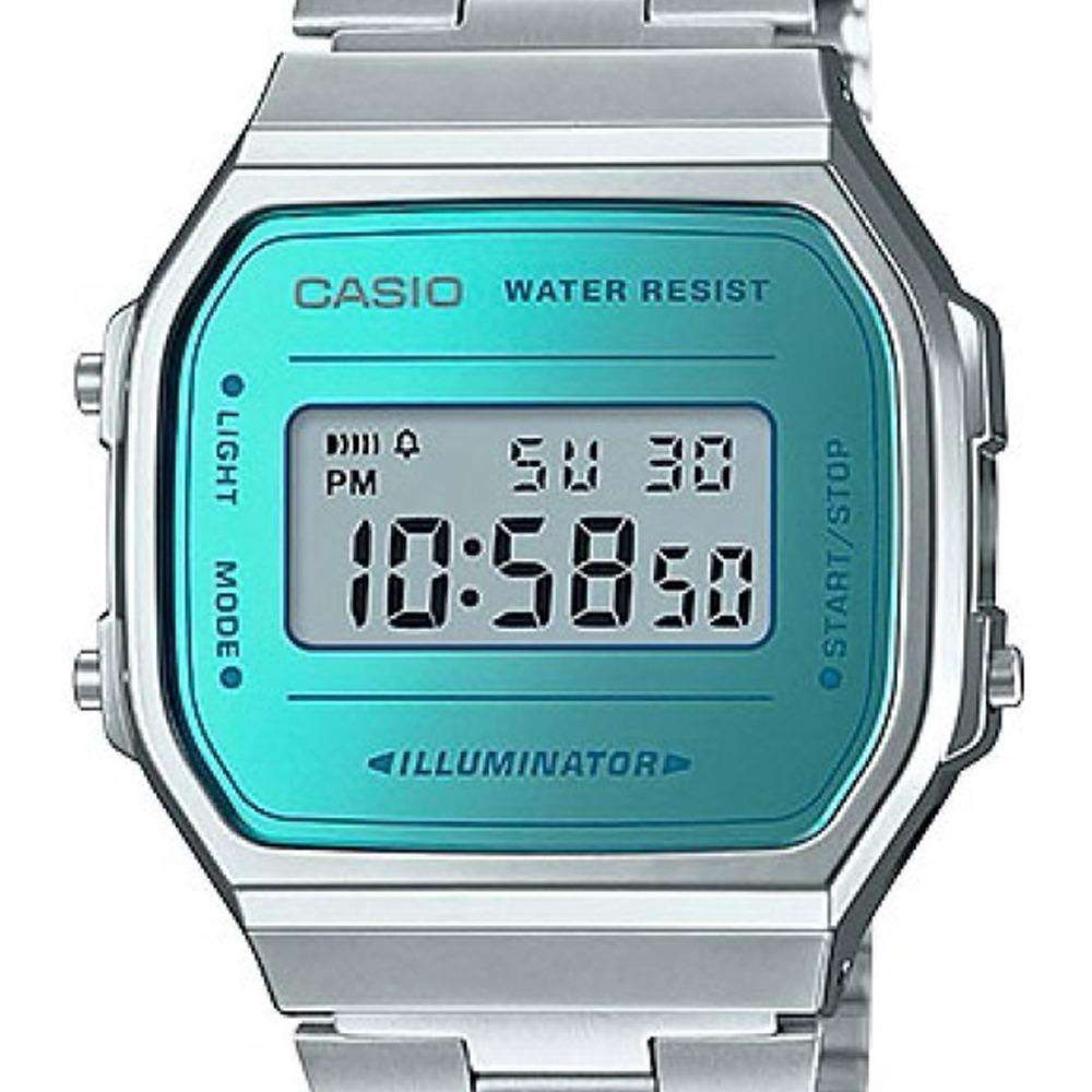 Casio A168WEM-2DF Silver Stainless Watch Unisex-Watch Portal Philippines