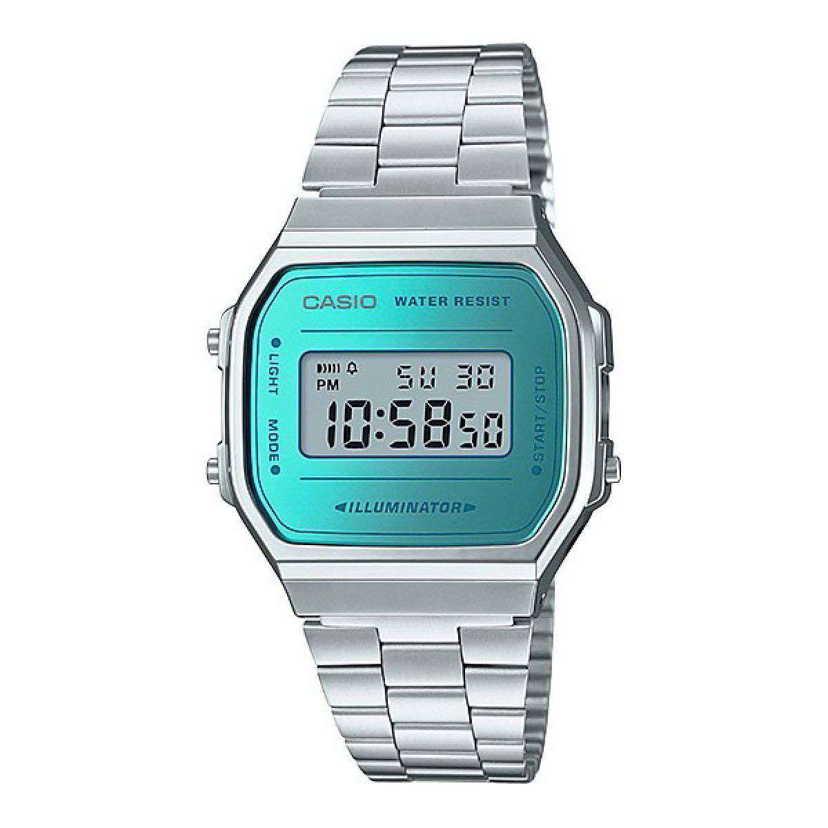Casio A168WEM-2DF Silver Stainless Watch Unisex-Watch Portal Philippines