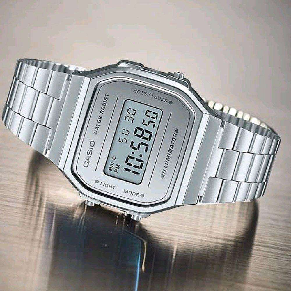Casio A168WEM-7DF Silver Stainless Watch Unisex-Watch Portal Philippines