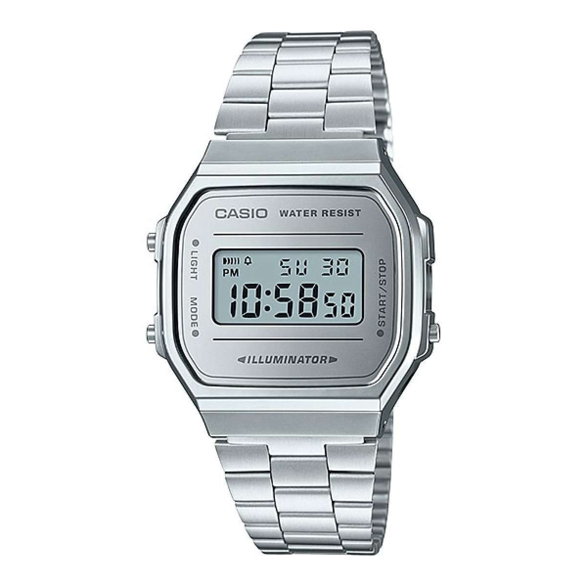 Casio A168WEM-7DF Silver Stainless Watch Unisex-Watch Portal Philippines
