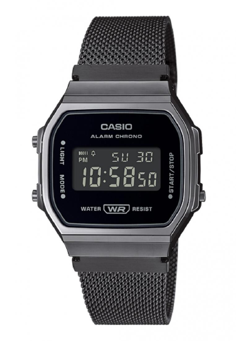 Casio A168WEMB-1B Digital Stainless Steel Strap Watch For Men-Watch Portal Philippines
