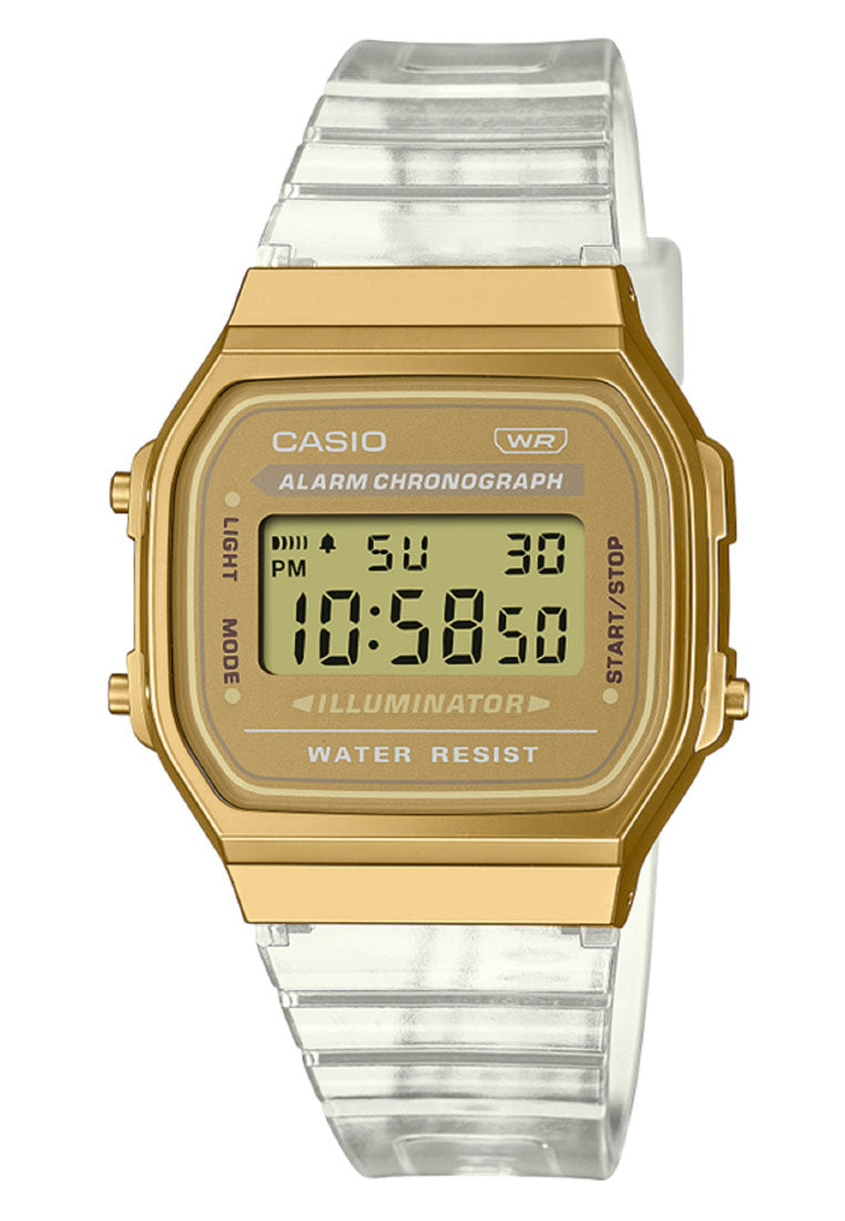 Casio A168XESG-9A Digital Rubber Strap Watch For Men-Watch Portal Philippines
