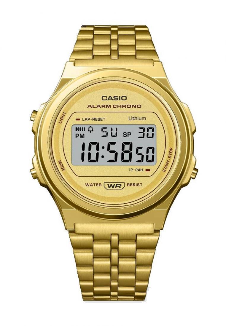 Casio A171WEG-9A Digital Stainless Steel Strap Watch-Watch Portal Philippines