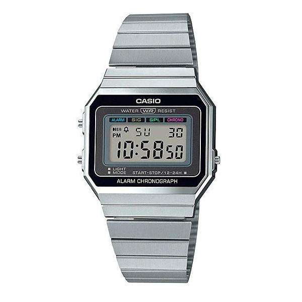 Casio A700W-1A Silver Stainless Watch for Men and Women-Watch Portal Philippines