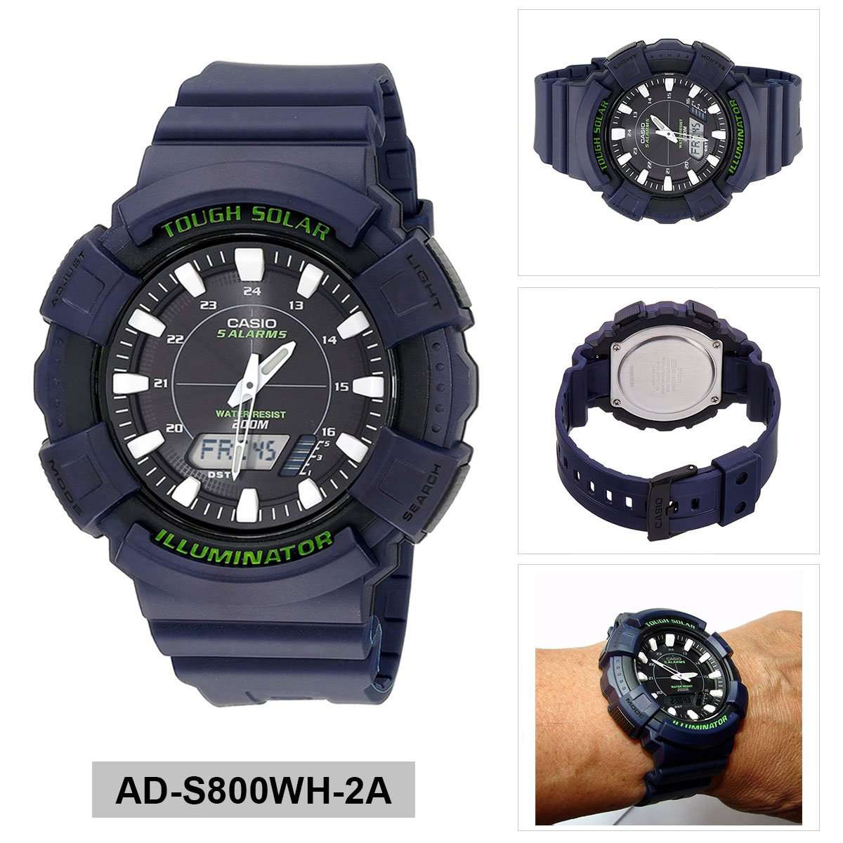 Casio AD-S800WH-2A Navy Blue Resin Watch for Men-Watch Portal Philippines