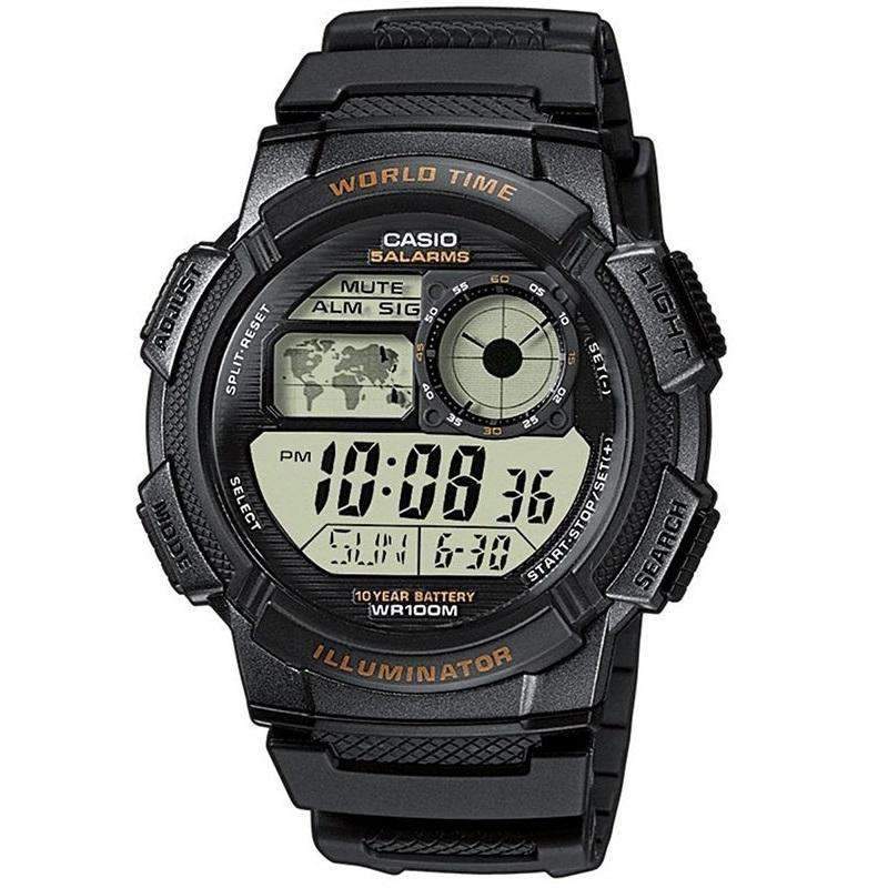 Casio AE-1000W-1A Black Resin Strap Watch For Men