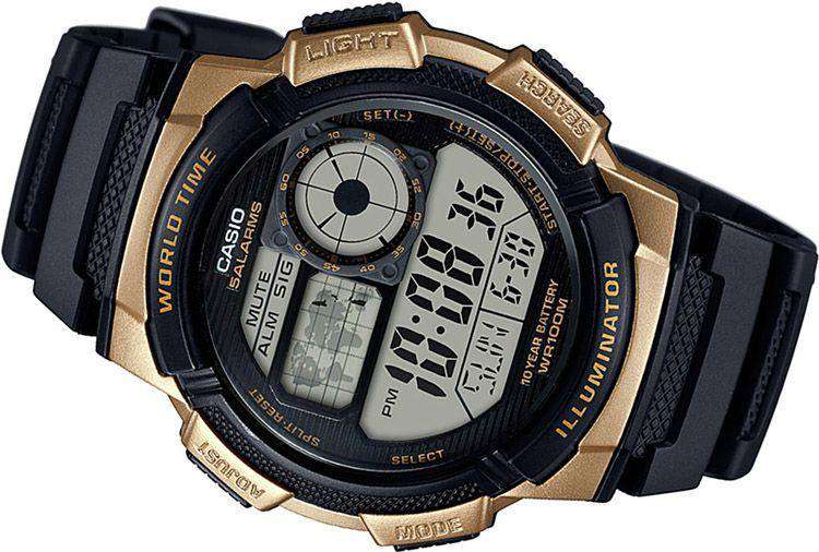 Casio AE-1000W-1A3 Black Resin Strap Watch for Men-Watch Portal Philippines