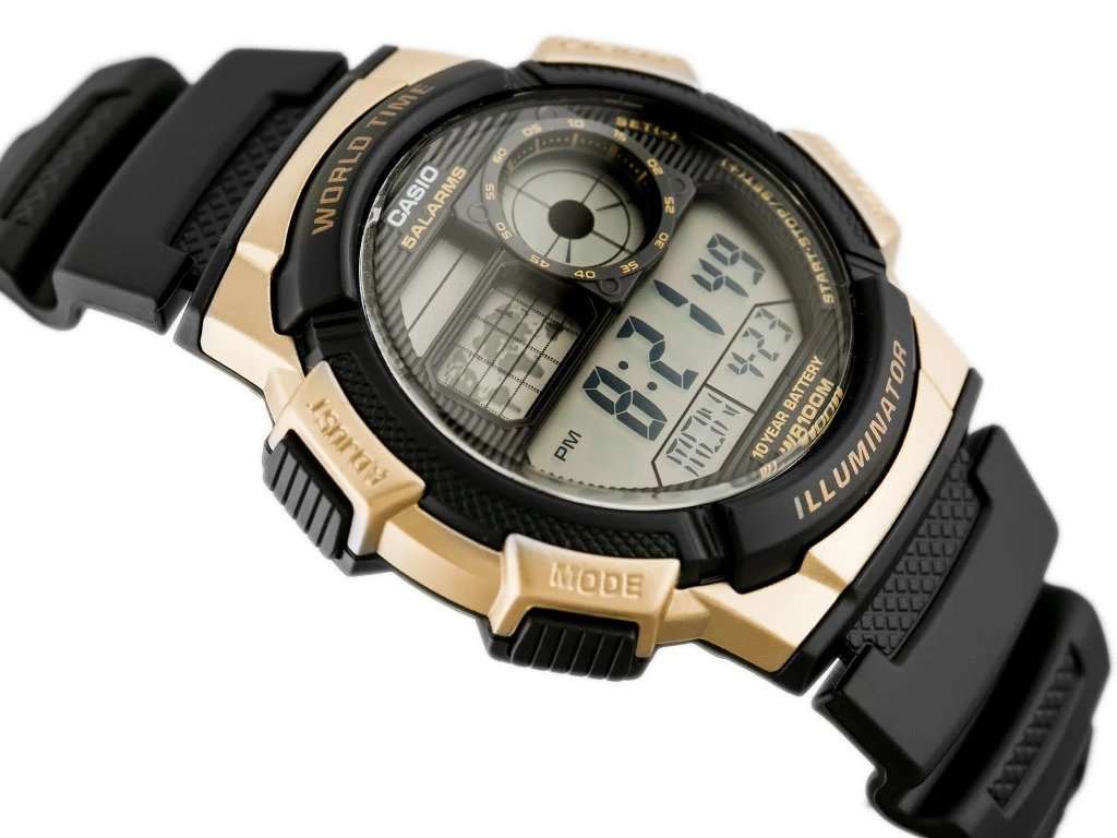 Casio AE-1000W-1A3 Black Resin Strap Watch for Men-Watch Portal Philippines