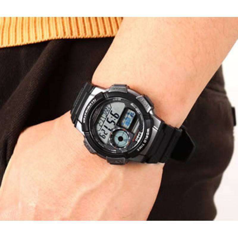Casio AE-1000W-1B Black Resin Strap Watch For Men-Watch Portal Philippines