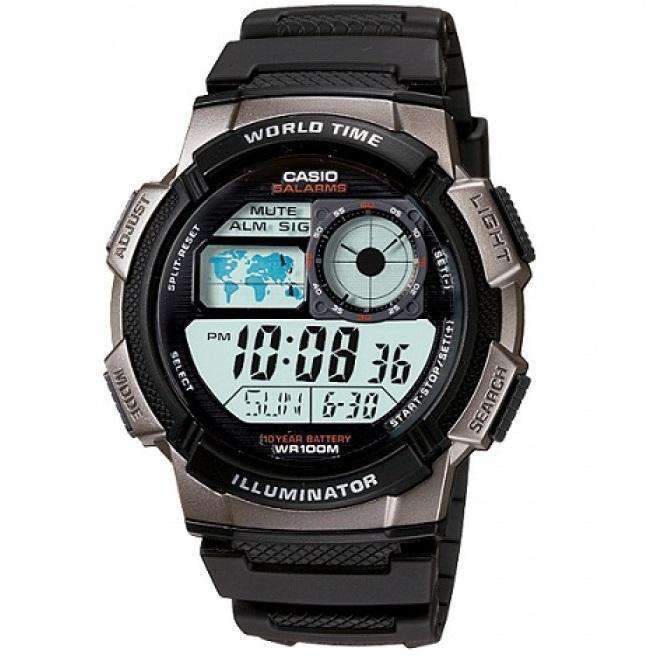 Casio AE 1000W 1B Black Resin Strap Watch For Men Watch