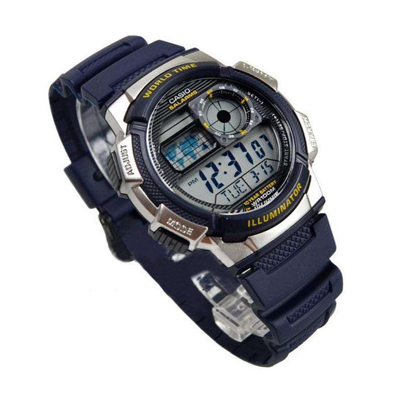 Casio AE-1000W-2A Navy Blue Resin Strap Watch for Men-Watch Portal Philippines