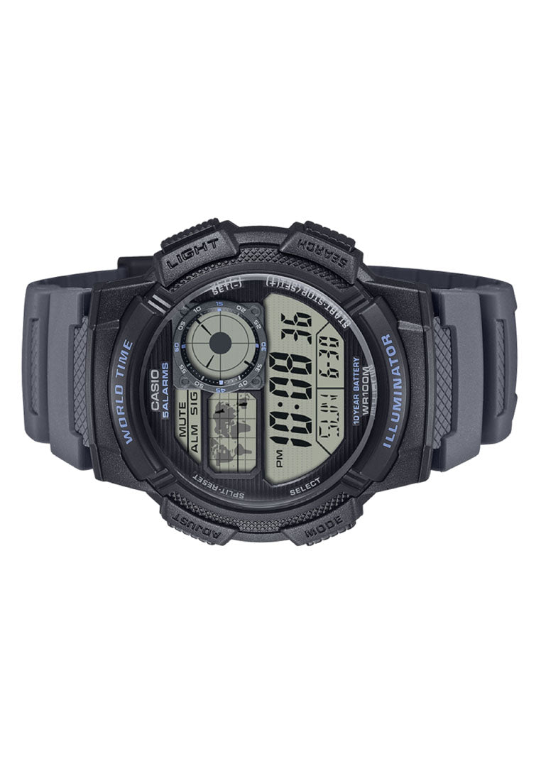 Casio AE-1000W-8A Digital Rubber Strap Watch For Men-Watch Portal Philippines