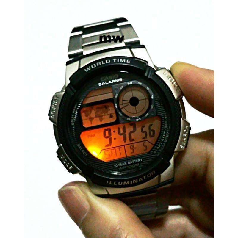 Casio AE-1000WD-1A Silver Stainless Watch for Men-Watch Portal Philippines