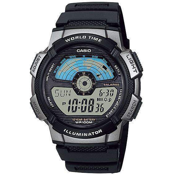 Casio AE-1100W-1A Black Resin Strap Watch For Men-Watch Portal Philippines