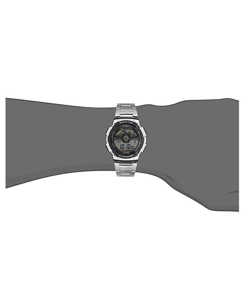 Casio AE-1100WD-1A Silver Stainless Watch For Men-Watch Portal Philippines