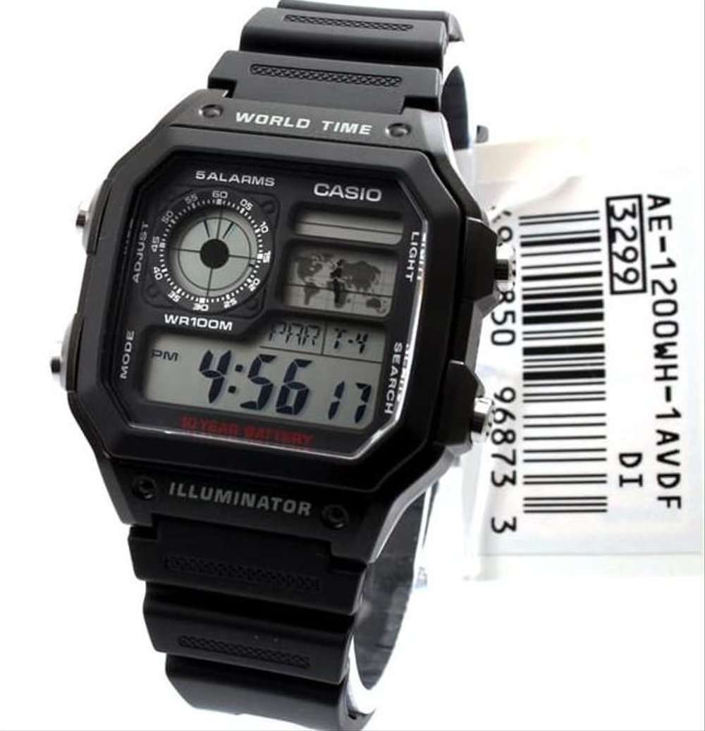 Casio AE-1200WH-1AVDF Black Resin Watch for Men-Watch Portal Philippines