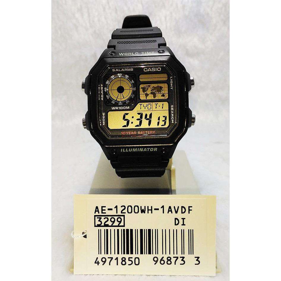 Casio AE-1200WH-1AVDF Black Resin Watch for Men-Watch Portal Philippines