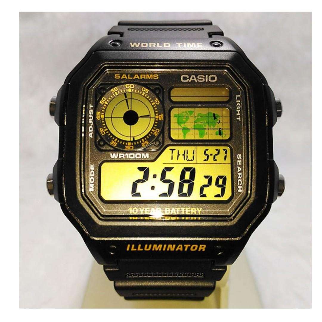 Casio AE-1200WH-1BVDF Black Resin Watch for Men-Watch Portal Philippines