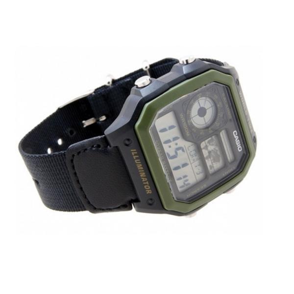 Casio AE-1200WHB-1B Black Nylon Strap Watch for Men-Watch Portal Philippines