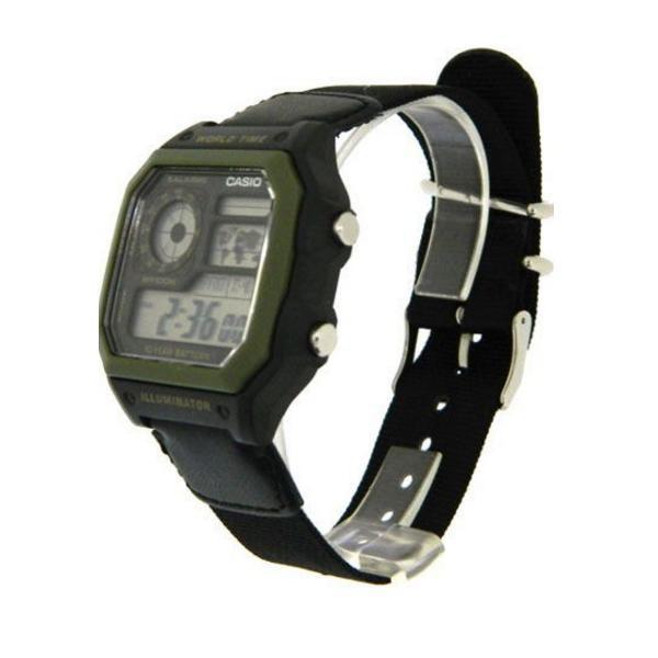 Casio AE-1200WHB-1B Black Nylon Strap Watch for Men-Watch Portal Philippines