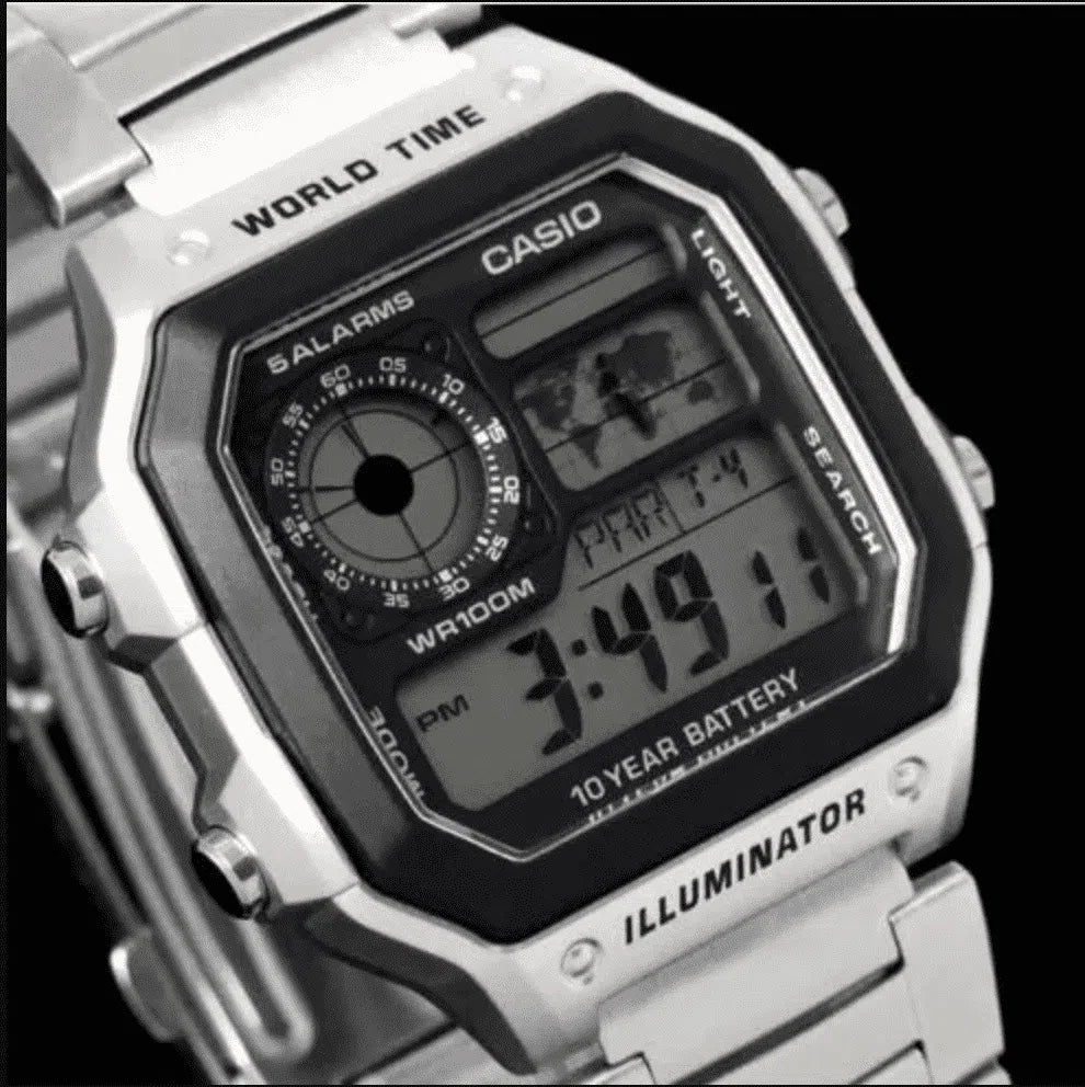 Casio AE-1200WHD-1A Silver Stainless Watch For Men-Watch Portal Philippines