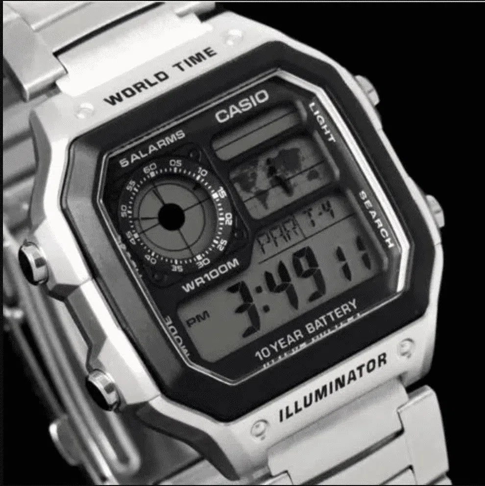 Casio AE-1200WHD-1AVDF Silver Stainless Watch For Men-Watch Portal Philippines