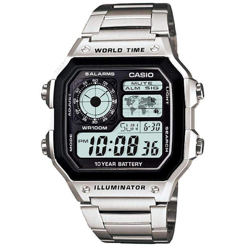 Casio AE-1200WHD-1AVDF Silver Stainless Watch For Men