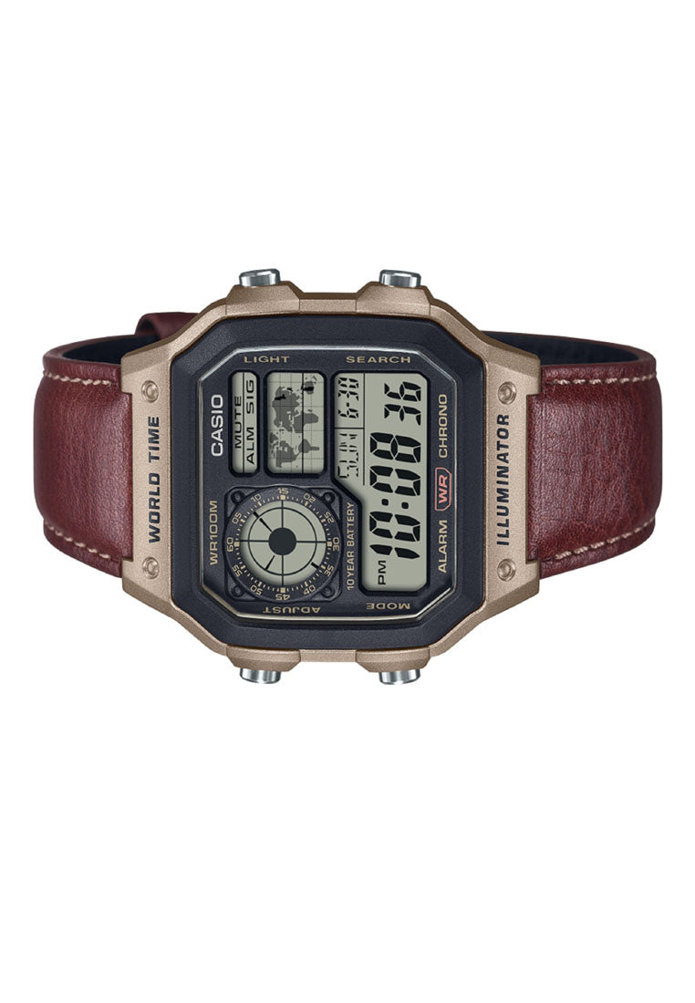 Casio AE-1200WHL-5A Digital Leather Strap Watch For Men-Watch Portal Philippines