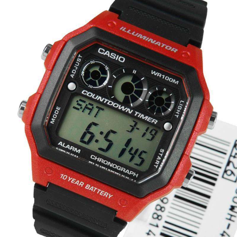 Casio AE-1300WH-4A Black Resin Strap Watch for Men-Watch Portal Philippines