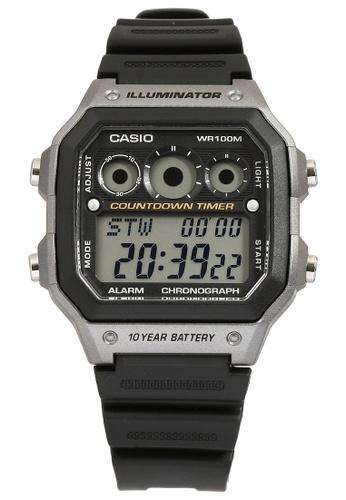 Casio AE-1300WH-8A Black Resin Strap Watch For Men-Watch Portal Philippines