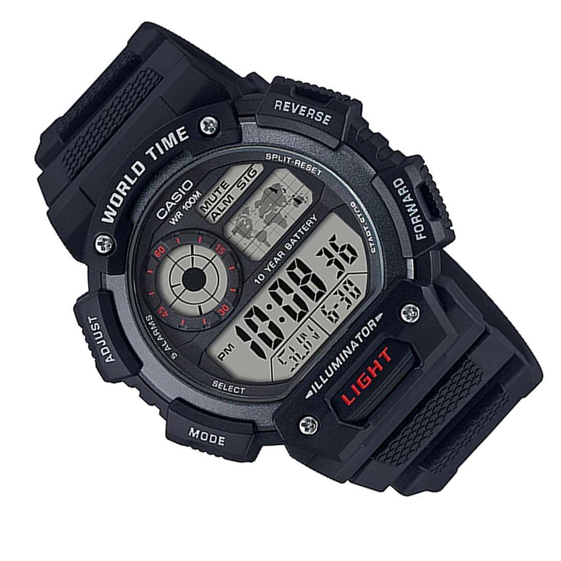 Casio AE-1400WH-1AVDF Black Resin Watch for Men-Watch Portal Philippines