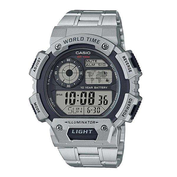Casio AE-1400WHD-1AVDF Silver Stainless Watch for Men-Watch Portal Philippines