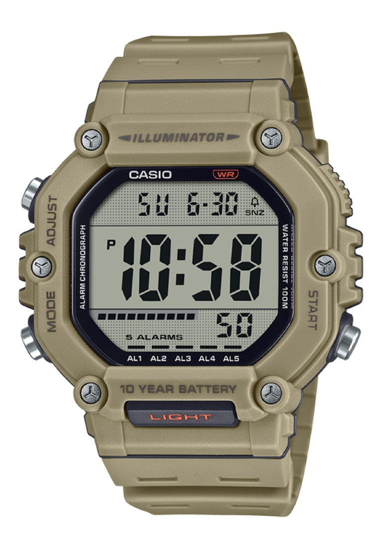 Casio AE-1600H-5A Digital Rubber Band Watch For Men-Watch Portal Philippines