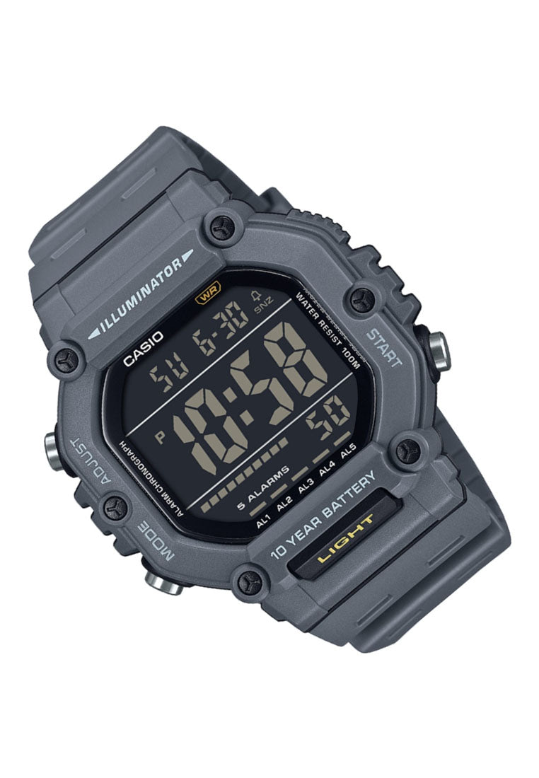 Casio AE-1600H-8B Digital Rubber Band Watch For Men-Watch Portal Philippines