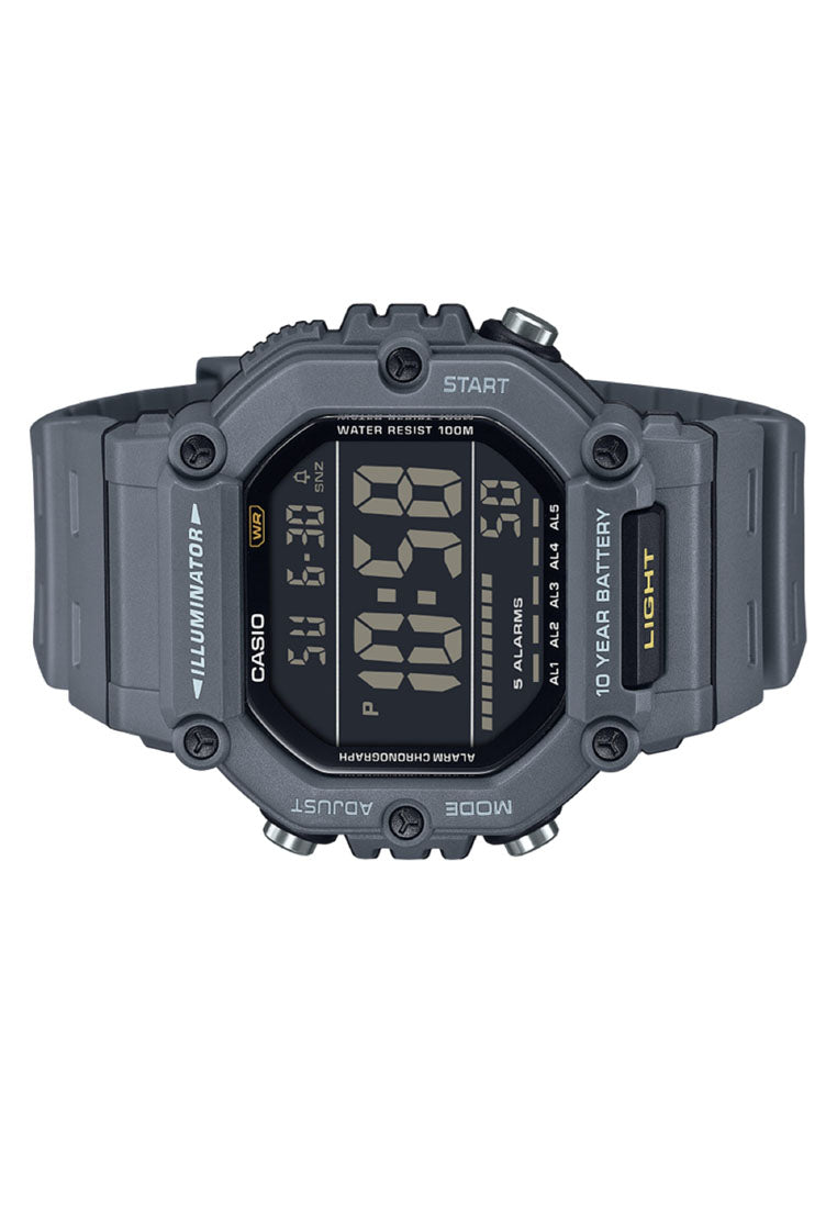 Casio AE-1600H-8B Digital Rubber Band Watch For Men-Watch Portal Philippines