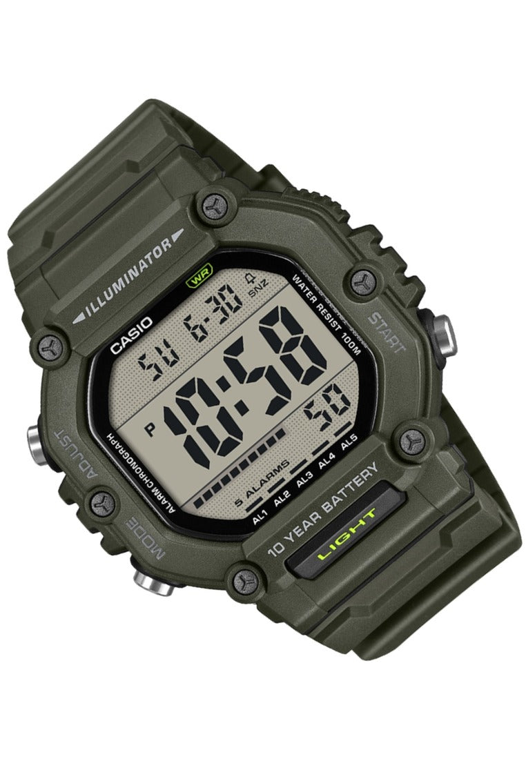 Casio AE-1600HX-3AVDF Rubber Strap Digital Watch for Men-Watch Portal Philippines
