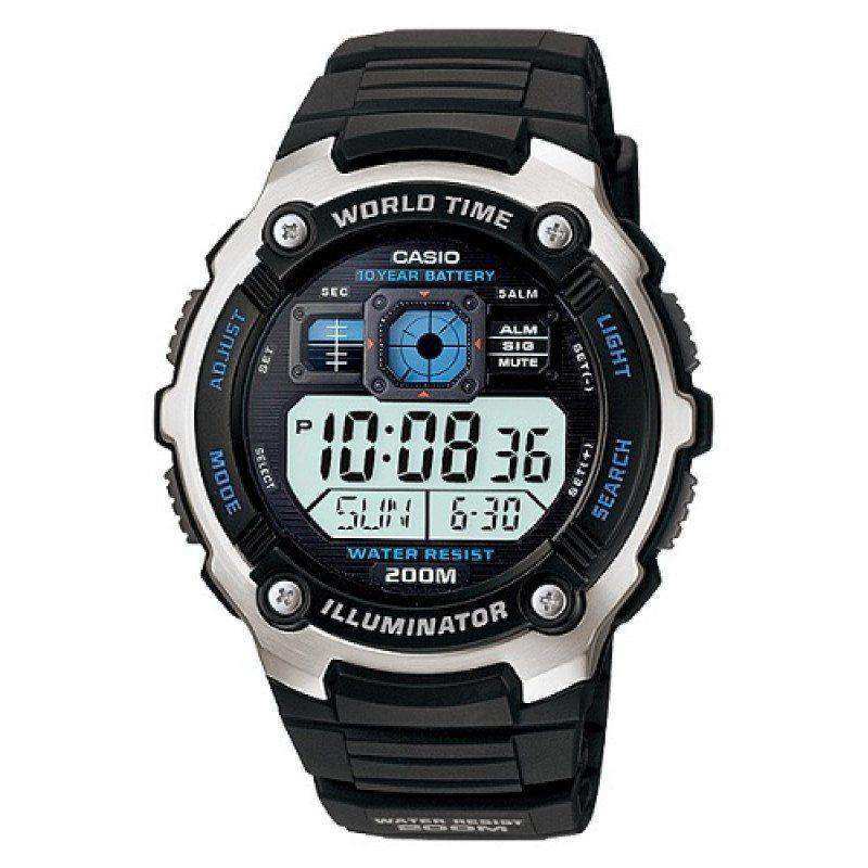 Casio AE-2000W-1A Black Resin Strap Watch for Men-Watch Portal Philippines