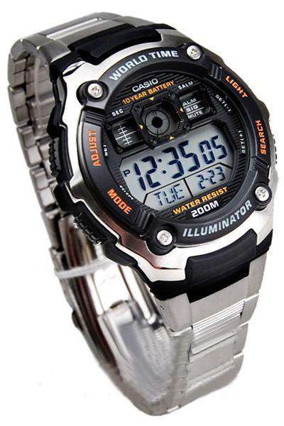 Casio AE-2000WD-1A Silver Stainless Watch for Men-Watch Portal Philippines