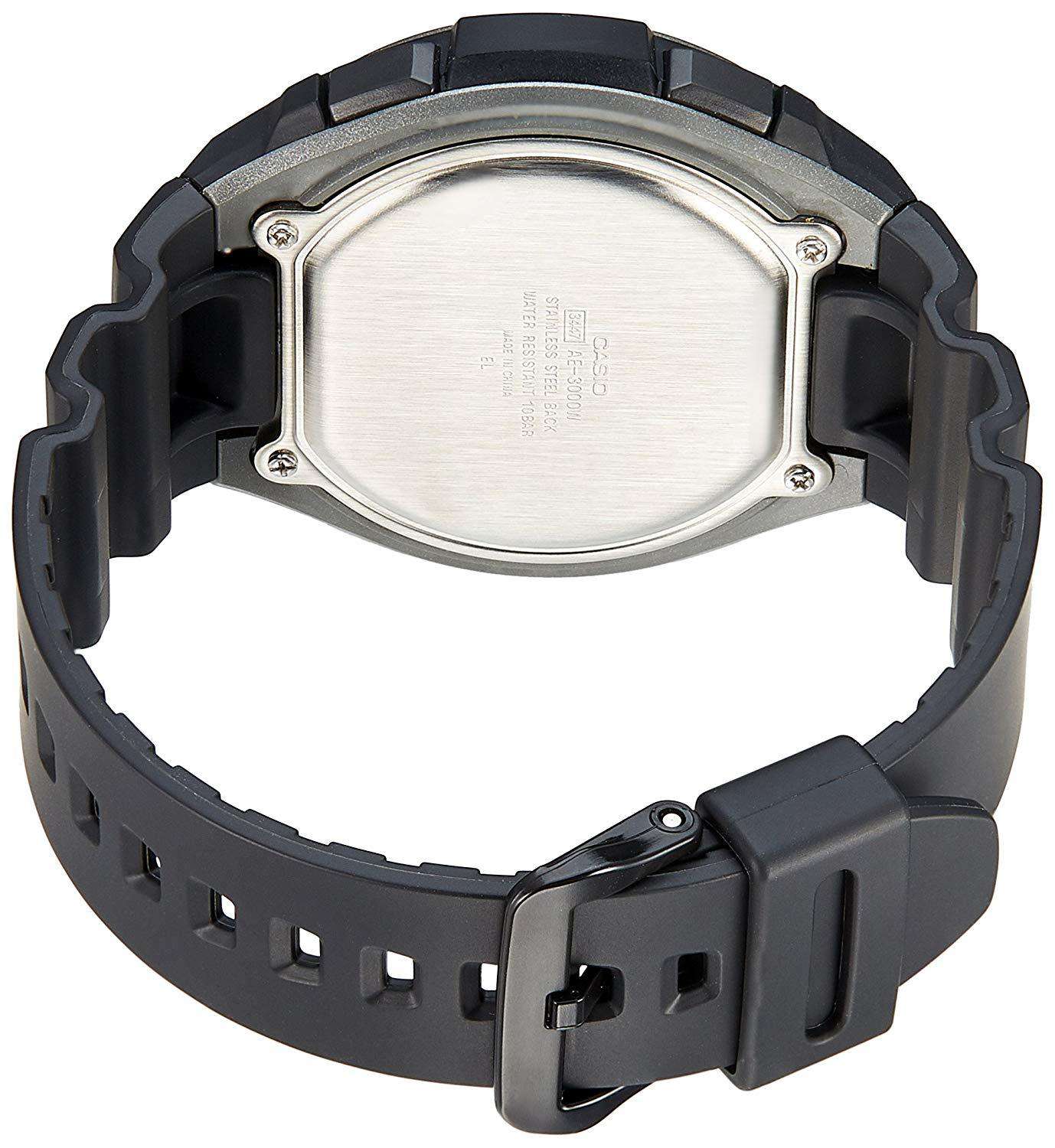 Casio AE-3000W-1AVDF Black Resin Watch for Men-Watch Portal Philippines