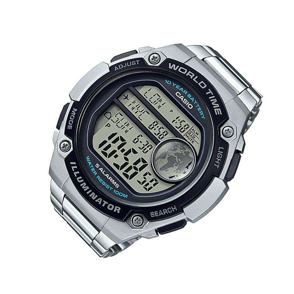 Casio AE-3000WD-1AVDF Silver Stainless Watch for Men-Watch Portal Philippines