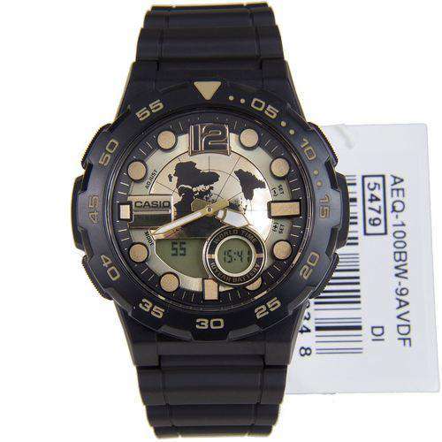 Casio AEQ-100BW-9A Black Resin Strap Watch for Men-Watch Portal Philippines