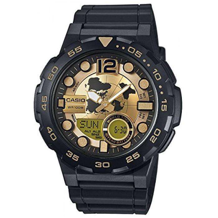 Casio AEQ-100BW-9A Black Resin Strap Watch for Men-Watch Portal Philippines