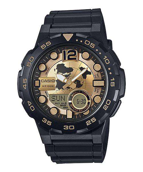 Casio AEQ-100BW-9A Black Resin Strap Watch for Men-Watch Portal Philippines