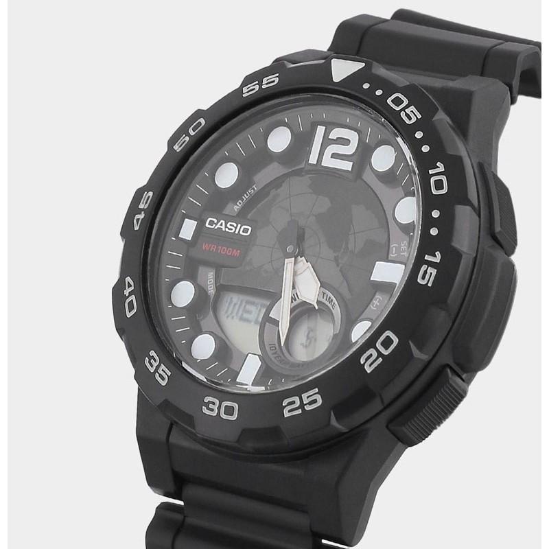 Casio AEQ-100W-1A Black Resin Strap Watch for Men-Watch Portal Philippines