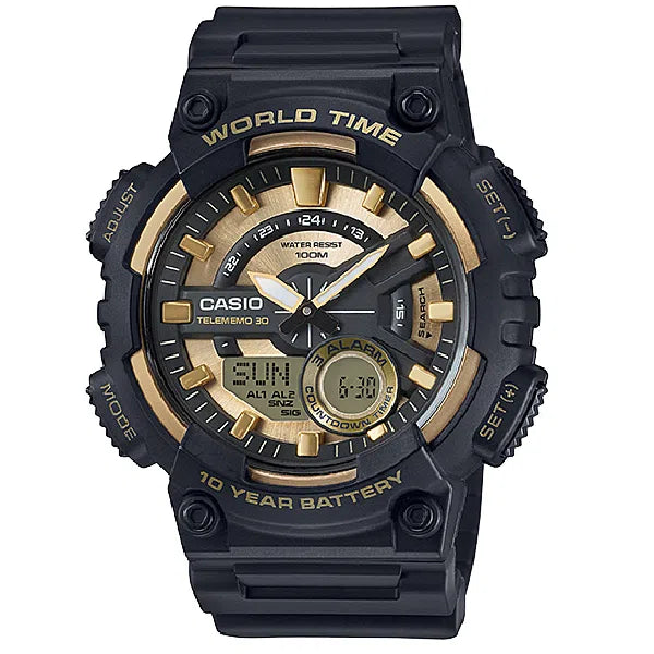 Casio AEQ-110BW-9A Black Resin Strap Watch for Men-Watch Portal Philippines